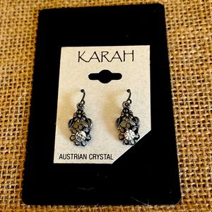 Karah Earrings with Austrian Crystal.